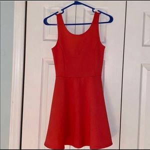 Coral knee length dress